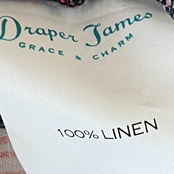 Draper James Floral Short Sleeve Wrap Linen Dress - Picture 12 of 12